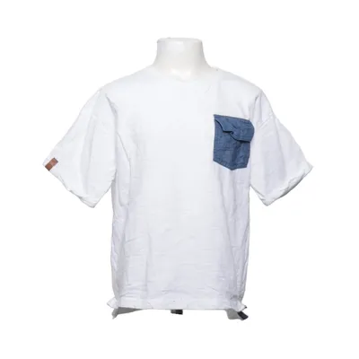 T-shirt (Blanc, Bleu) de Prenatal Coton