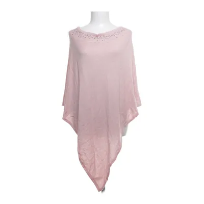 Poncho (Pink) from Black Story Polyamide, Wool, Viscose
