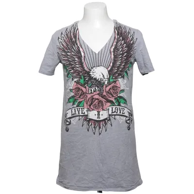 T-shirt (Gray, Multicolored) from Stylewise Cotton