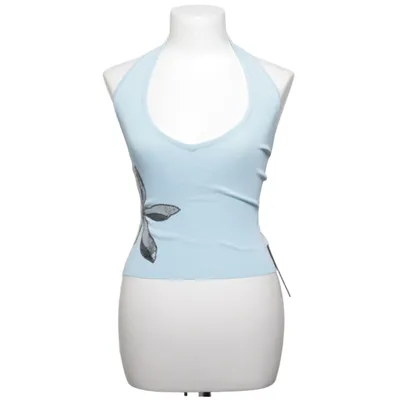Halterneck top (Blå) fra White Fox Polyamid, Viscose