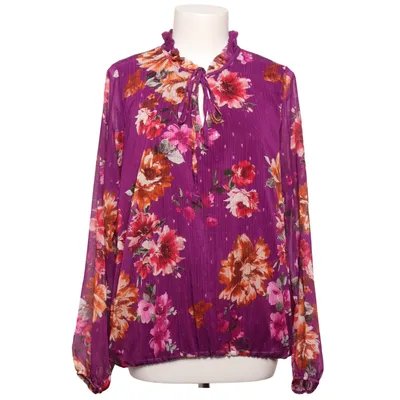 Bluse (Lilla, Flerfarvet) fra Creme Fraiche Elastan, Polyester, Viscose