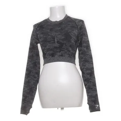 Sports top (Gray, Black) from Gymshark Elastane, Polyamide, Polyester