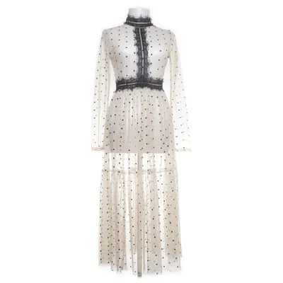 Dress (Beige) from Lace & Beads Polyester