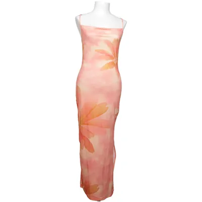 Maxi jurk (Roze, Oranje, Meerkleurig) van Shein Elastaan, Polyester