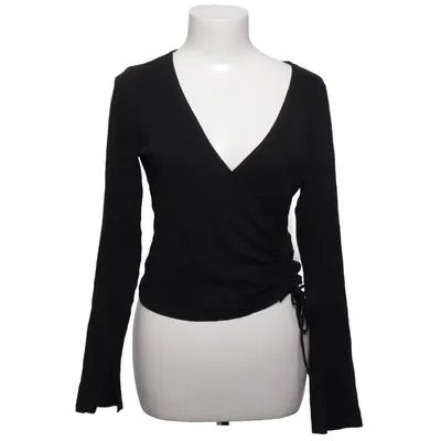 Slå-om top (Sort) fra Gina Tricot Bomuld, Viscose