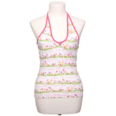 Halterneck top (Hvid, Pink, Flerfarvet) fra Vive Maria Bomuld, Elastan, Modal