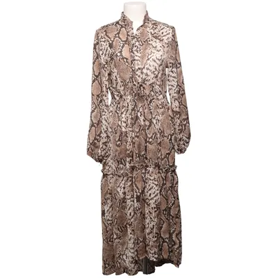 Jurk (Bruin, Zwart, Wit) van Kilibbi Katoen, Polyester