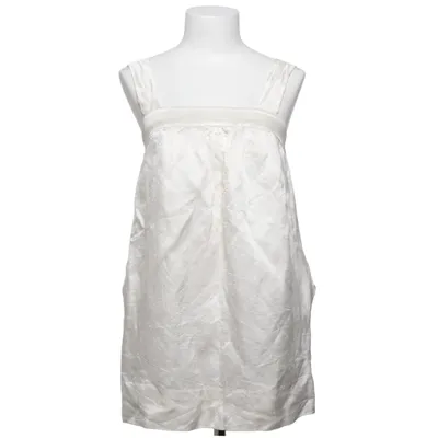 Robe (Blanc) de Manoush Lin, Polyester, Soie