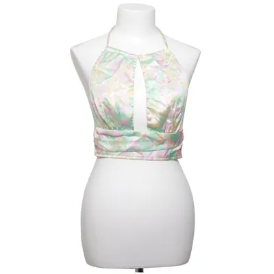 Halterneck top (Grøn, Pink, Flerfarvet) fra Double Crazy Polyester