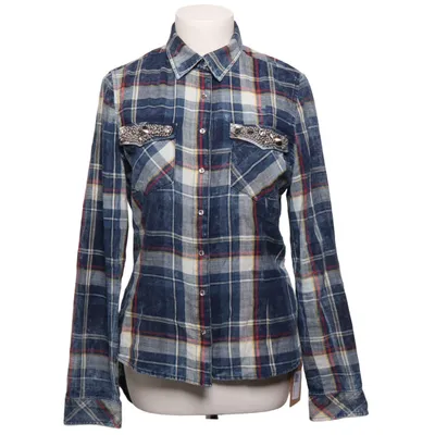 Flanellen overhemd (Blauw, Wit, Meerkleurig) van Key Largo Katoen