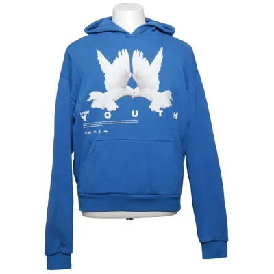 Hoodie (Blue, White) from Lost Youth Cotton