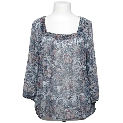 Blouse (Blue, Multicolored) from KappAhl Polyester