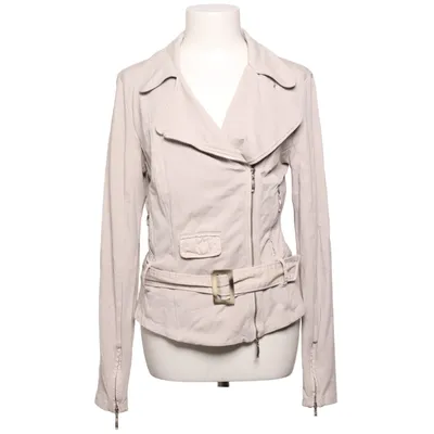 Veste de motard (Beige) de European Culture Coton, Élasthane