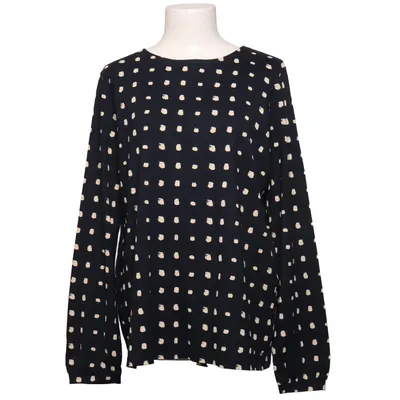 Bluse (Sort, Beige) fra Nanso Bomuld, Elastan, Modal