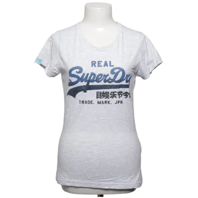 T-shirt (Grijs, Wit) van Superdry Vintage Katoen, Polyester