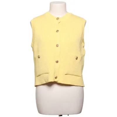 Gilet (Geel) van Zara Katoen, Polyester