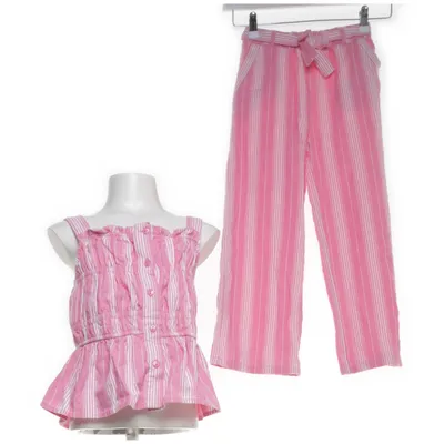 Set (Rosa, Vit) från Tahari Bomull, Polyester