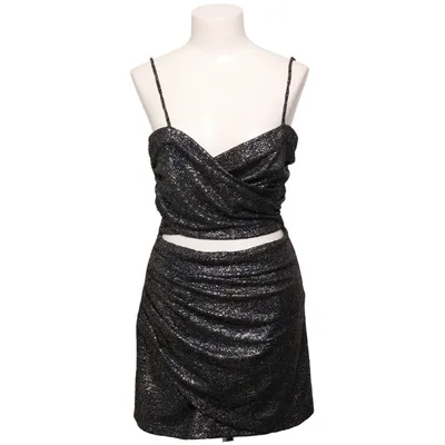 Robe de cocktail (Noir, Multicolore) de Zara Élasthane, Polyester