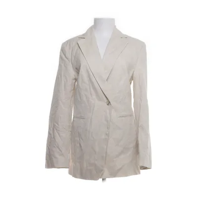 Kavaj (Beige) från H&M Premium Quality Bomull, Linne, Polyester