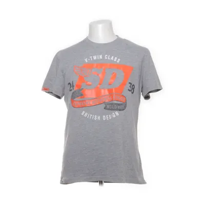 T-shirt (Grå, Röd) från Superdry Vintage Bomull, Polyester