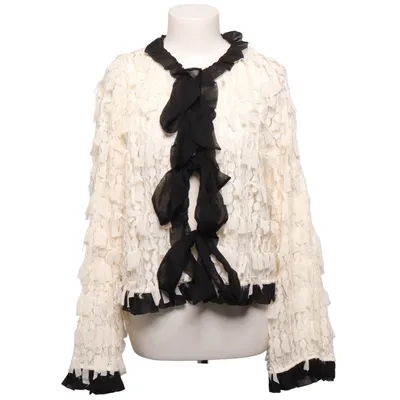 Cardigan (White, Black) from Zara Polyester