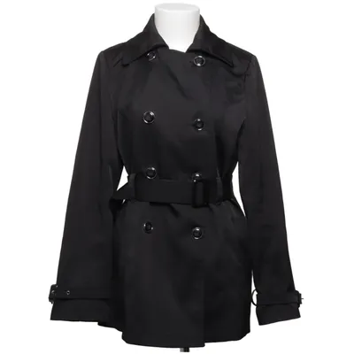 Trenchcoat (Zwart) van Forever Katoen, Polyurethaan