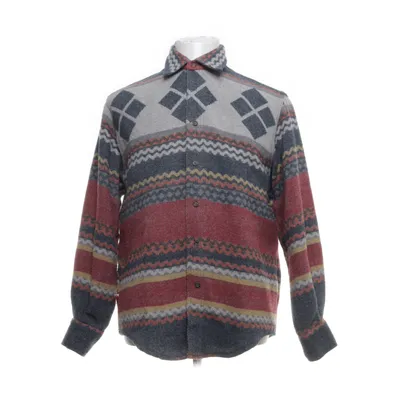 Overshirt (Black, Multicolored) from Blue Family Polyester, Wool