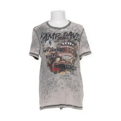 T-shirt (Grijs, Meerkleurig) van Camp David Katoen