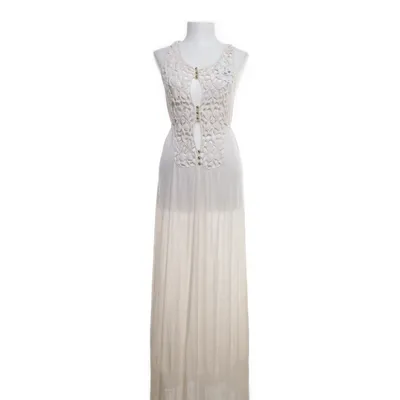 Maxi jurk (Beige) van By Malene Birger Katoen, Zijde
