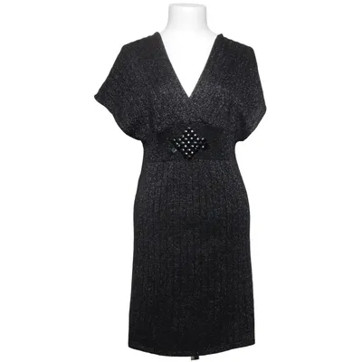 Jurk (Zwart, Zilver) van Miss Swan