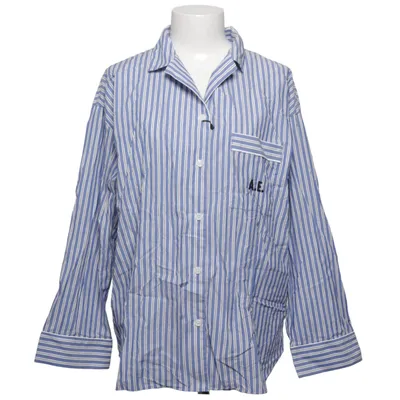 Pyjama shirt (Blauw, Wit)