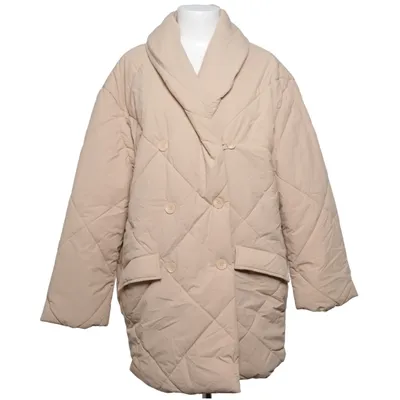 Jacket ( Chiquelle, Dilvin Woman, beige lång avslappnad jacka, lättfodrad, lättviktsjacka, höstig, dam, storlek 36 eller S) from Chiquelle Polyamide