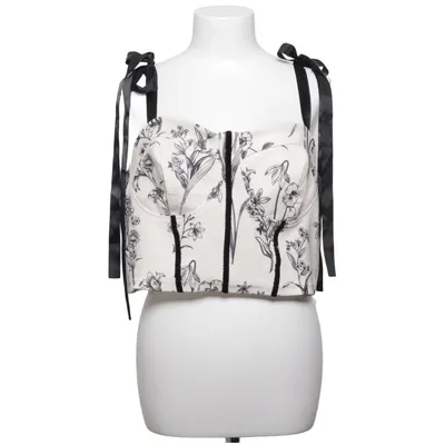 Bustier (Vit, Svart) från Shein Curve Elastan, Polyester