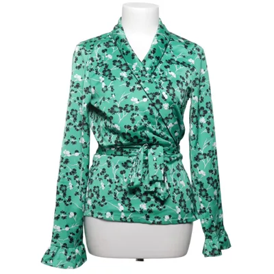 Slå-om bluse (De-Flame blouse aop) fra Devier Elastan, Polyester