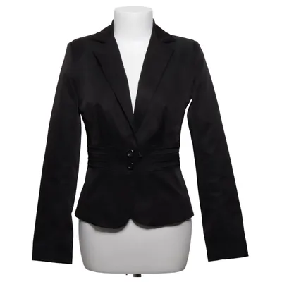 Blazer (Black) from CKM Polyester, Viscose