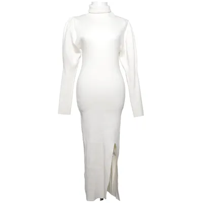 Robe à col roulé (Blanc) de M-KAE Acrylique, Cachemire, Polyamide, Polyester