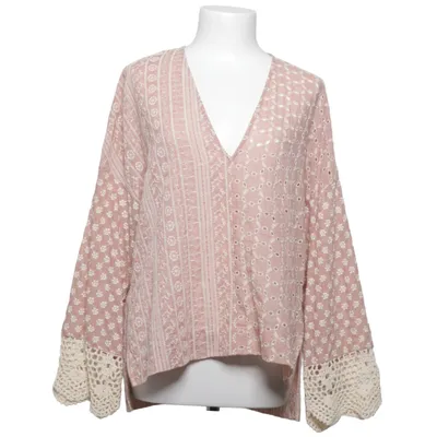 Kimono (Pink, Hvid) fra Zara Bomuld, Polyester