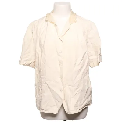 Chemise à manches courtes (Beige) de Dana Buchman Lin, Soie