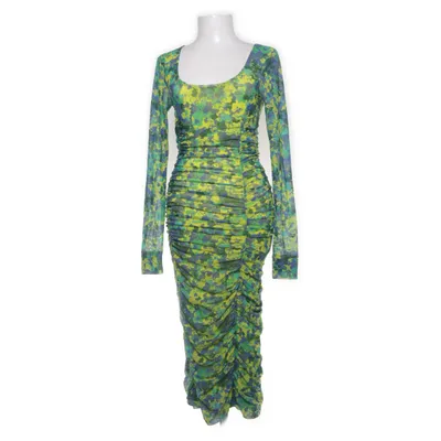 Dress (Blue, Green, Yellow, Multicolored) from Ganni Elastane, Polyamide