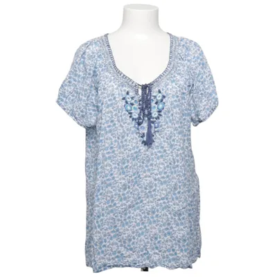 Top (Blue, White, Multicolored) from Rosebud Cotton