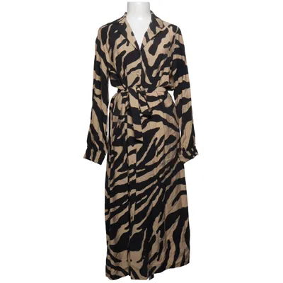 Shirt dress (Beige, Black) from Object Polyamide, Viscose