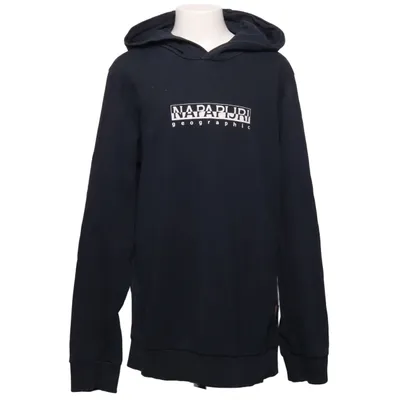 Sweat à capuche (Bleu) de Napapijri Coton, Élasthane