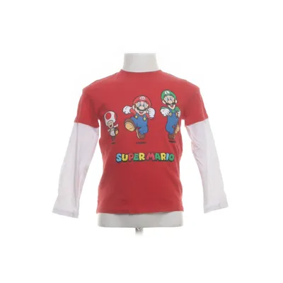 Långärmad t-shirt (Röd, Vit) från Super Mario