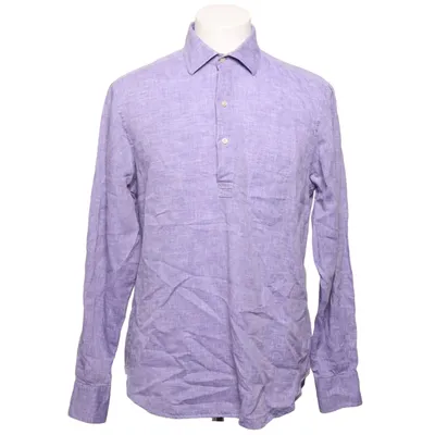 Shirt (Blauw) van Af Klercker Katoen, Linnen