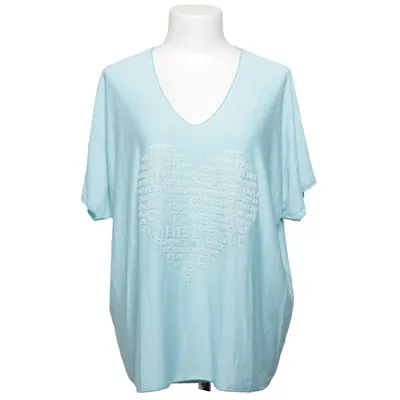 T-shirt (Blå) från Made in italy Polyester, Viskos