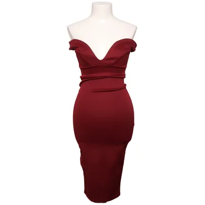 Kleid (Rot) von Boohoo Night Elasthan, Polyester