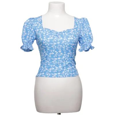 Crop top (Blå, Hvid) fra Pitaya Elastan, Polyester