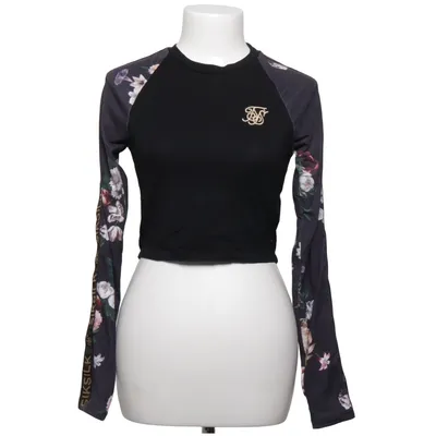T-shirt à manches longues (Noir, Multicolore) de SikSilk Coton, Élasthane, Polyester
