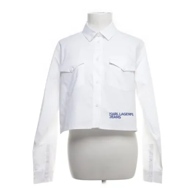 Shirt (White, Blue) from Karl Lagerfeld Jeans Organic cotton