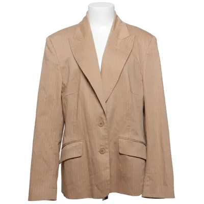 Blazer (Beige) from Claire.dk Cotton, Elastane, Polyamide, Polyester
